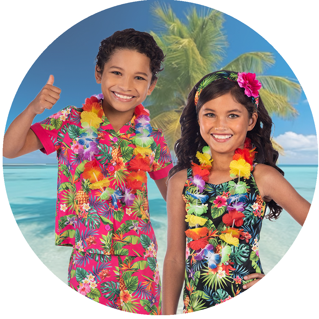 Kids Hawaiian Costumes
