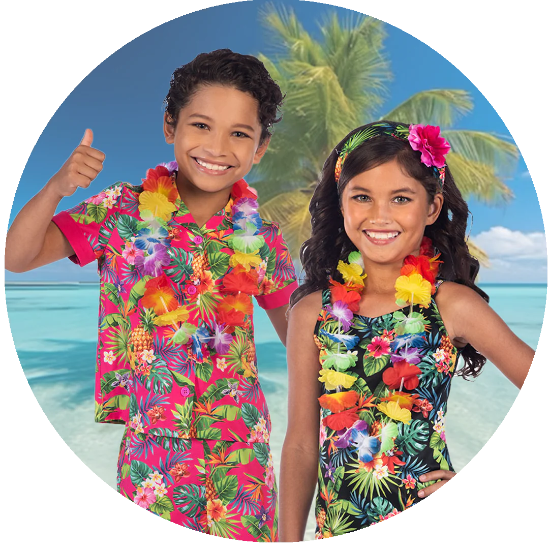 Kids hawaiian costume outlet