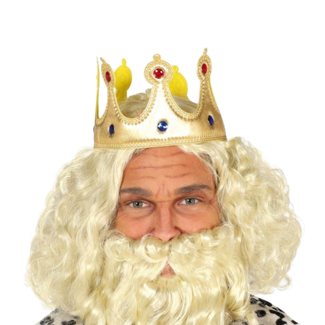 Adults King Crown Royal Christmas Fancy Dress Costume Accessory
