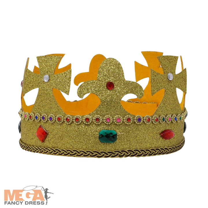 Adults King Crown Royal Christmas Fancy Dress Costume Accessory