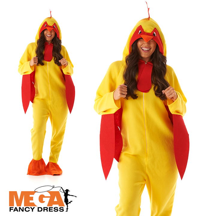 Adults Chicken Funny Halloween Unisex Costume for Men and Women