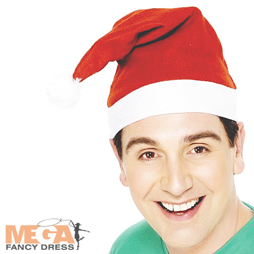 Adults Santa Hat Christmas Fancy Dress Costume Accessory