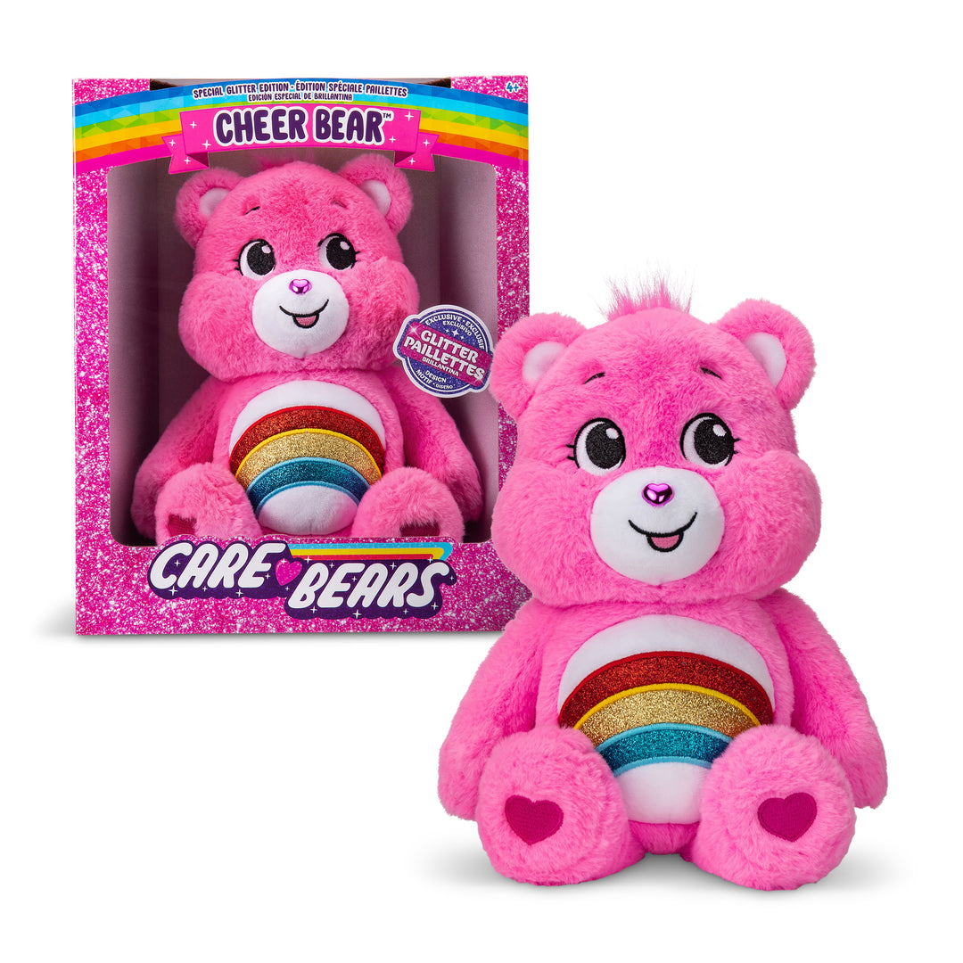 35cm Glitter Cheer Care Bear Boxed
