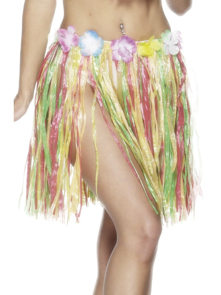 Short Hawaiian Hula Skirt Tropical Party Wear