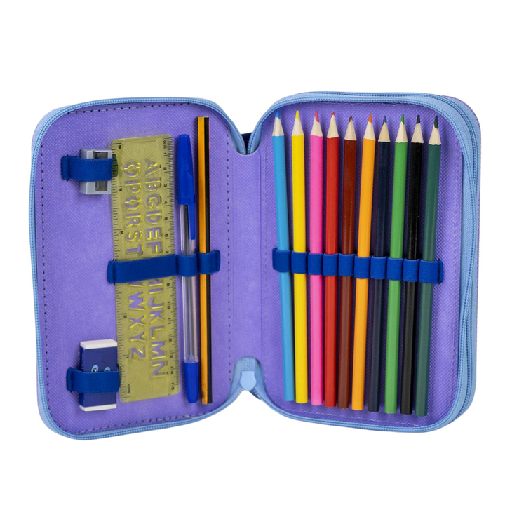 Licensed Disney Stitch Pencil Case with Accessories