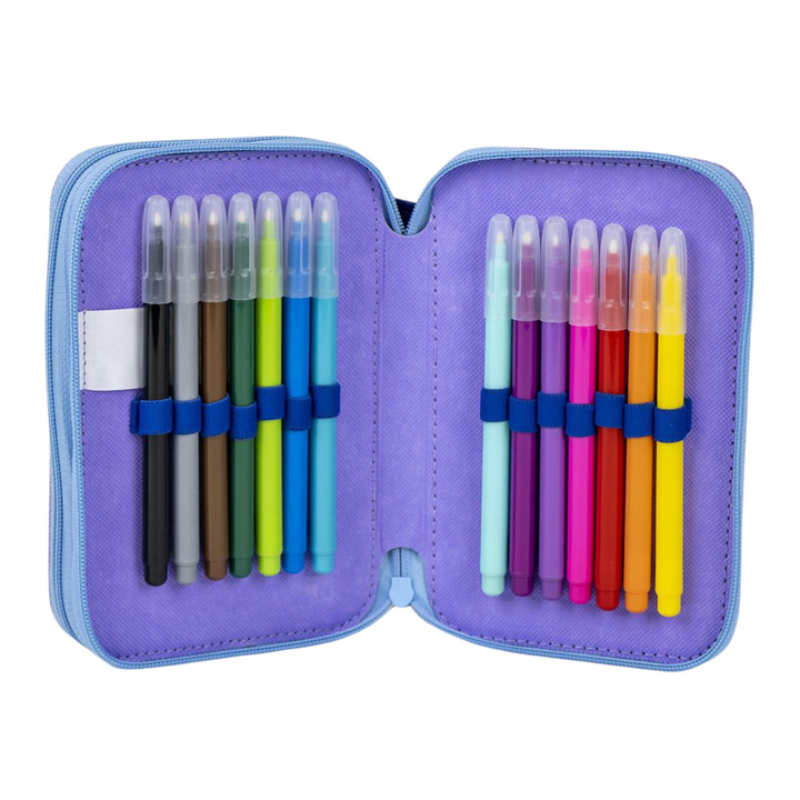 Licensed Disney Stitch Pencil Case with Accessories