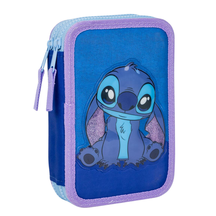 Licensed Disney Stitch Pencil Case with Accessories