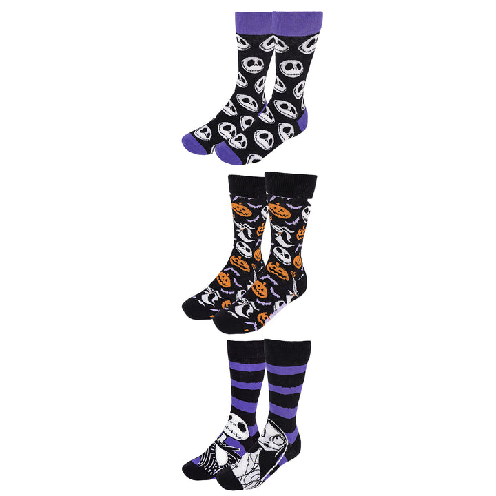 3 Pack Nightmare Before Christmas Socks