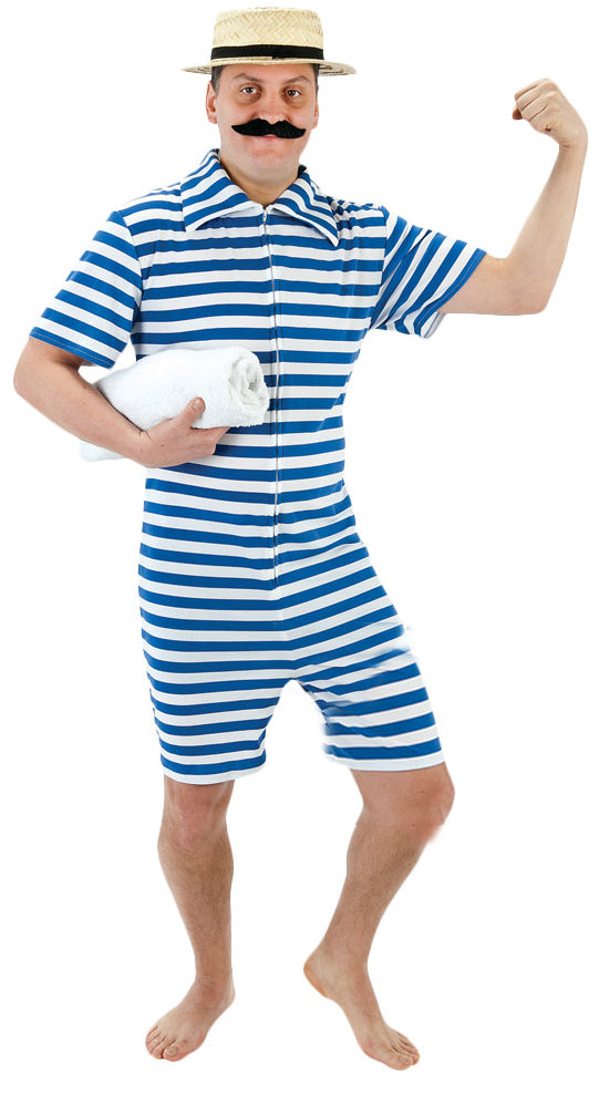 1920s Blue Beach Hunk Costume