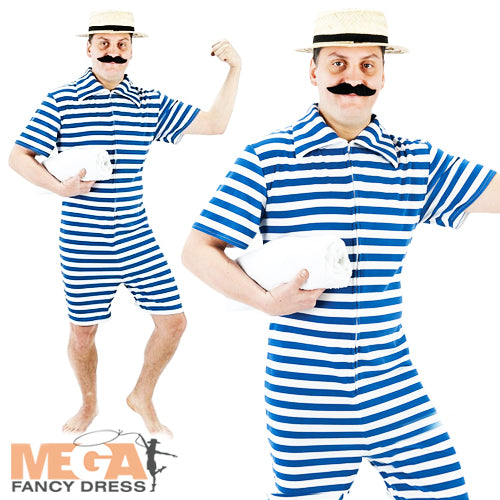 1920s Blue Beach Hunk Costume