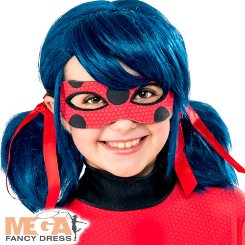 Miraculous Ladybug Wig for Girls Character Costume Accessory
