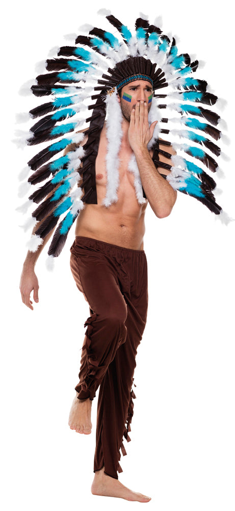 Indian Snow Wolf Headdress Costume Accessory