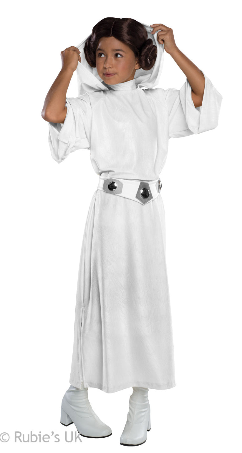 Deluxe Princess Leia Girls Star Wars Costume