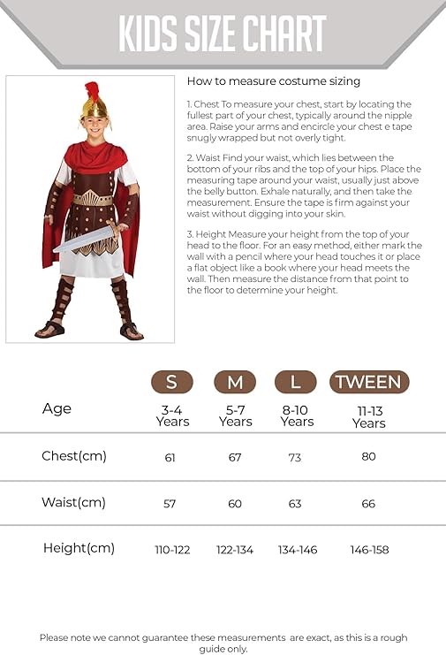 Boys Roman Centurion Fancy Dress Costume