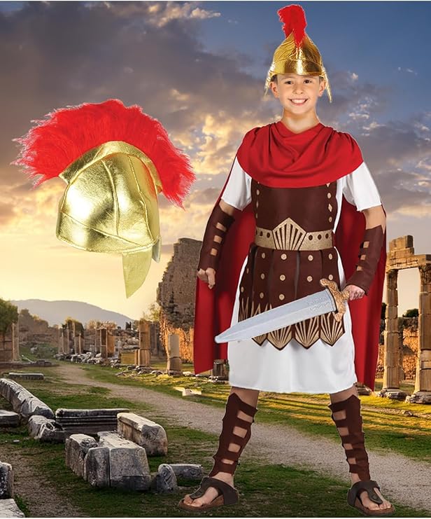 Boys Roman Centurion Fancy Dress Costume