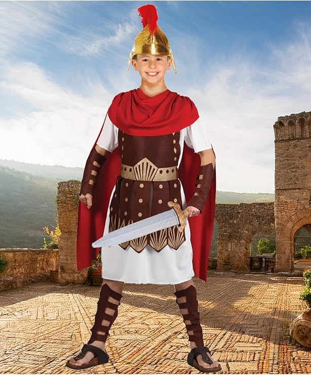 Boys Roman Centurion Fancy Dress Costume