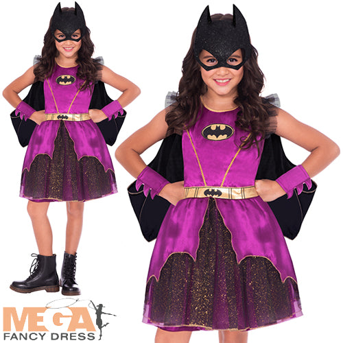 Girls Purple Batgirl Costume
