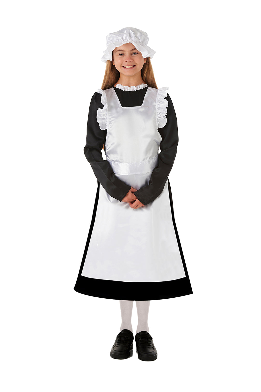 Victorian Girl Kids Maid Fancy Dress Costume