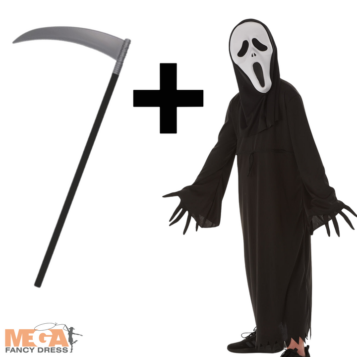 Boys Howling Reaper Costume + Scythe