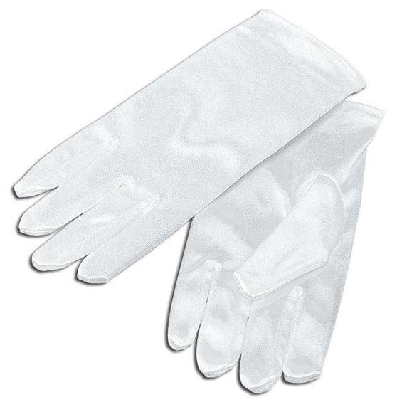 Kids White Gloves Costume Accessory