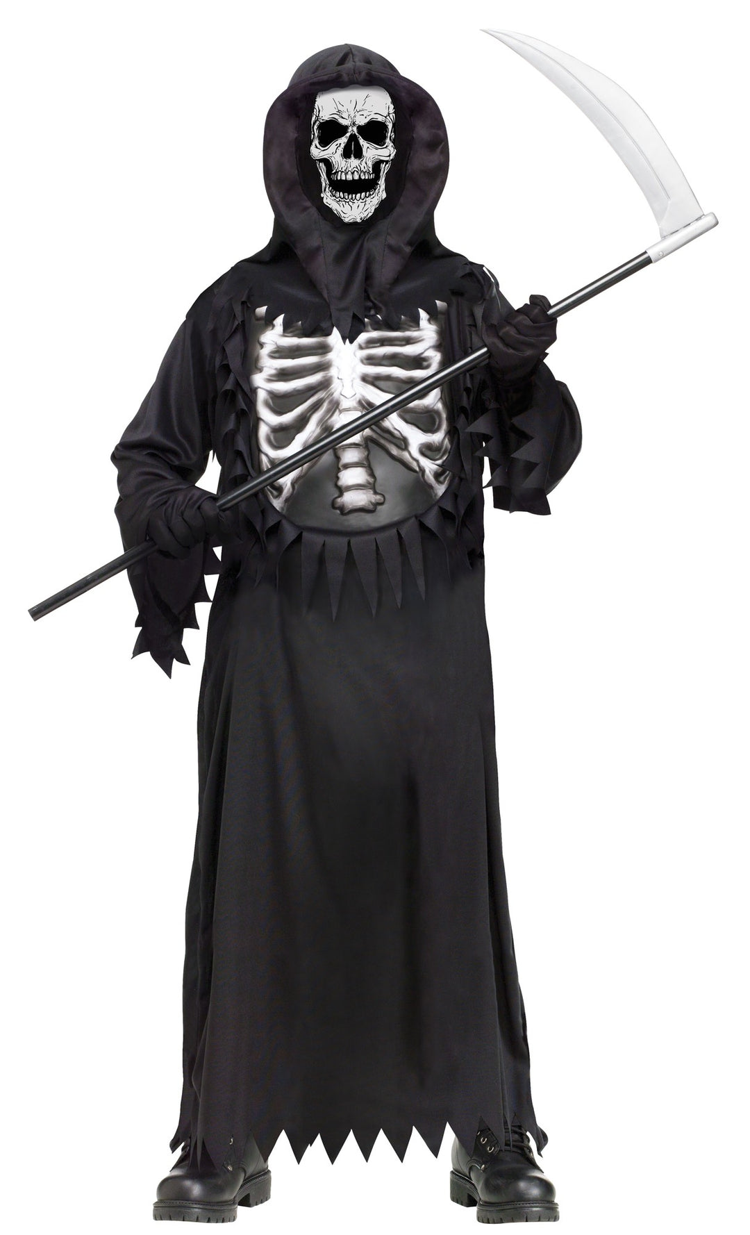Boys Glow Chest Reaper Costume