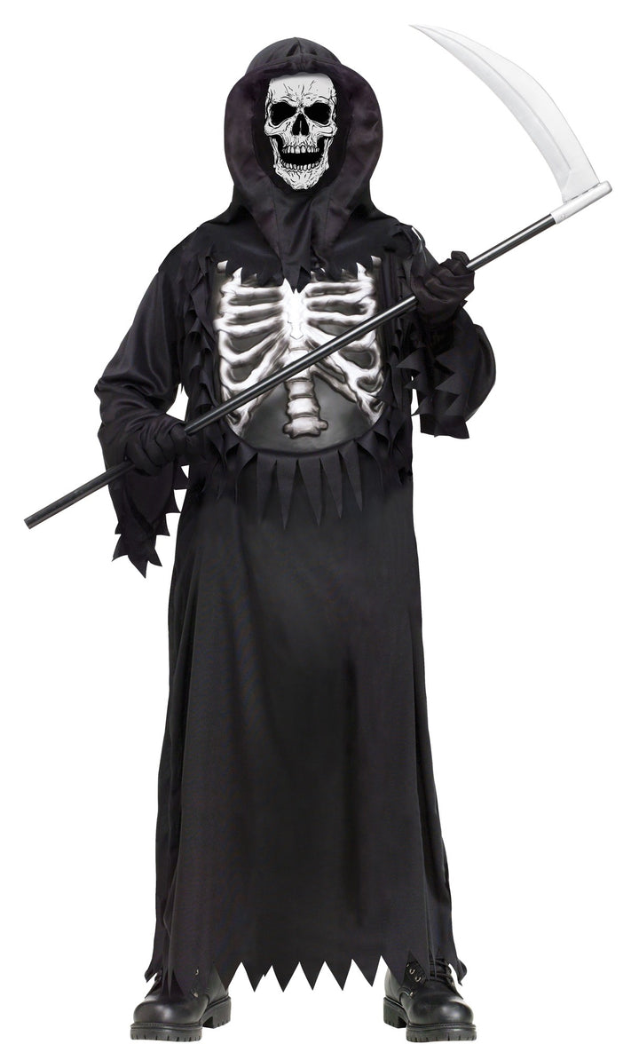 Boys Glow Chest Reaper Costume