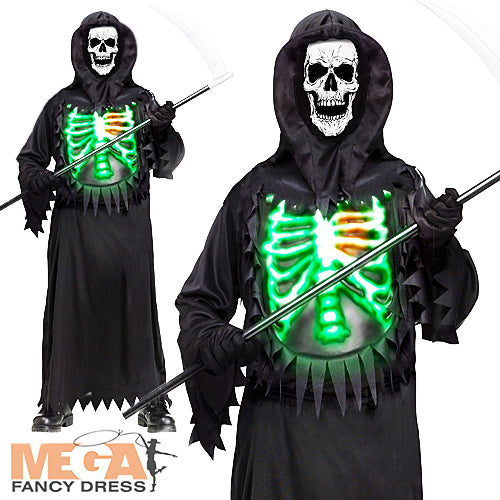 Boys Glow Chest Reaper Costume