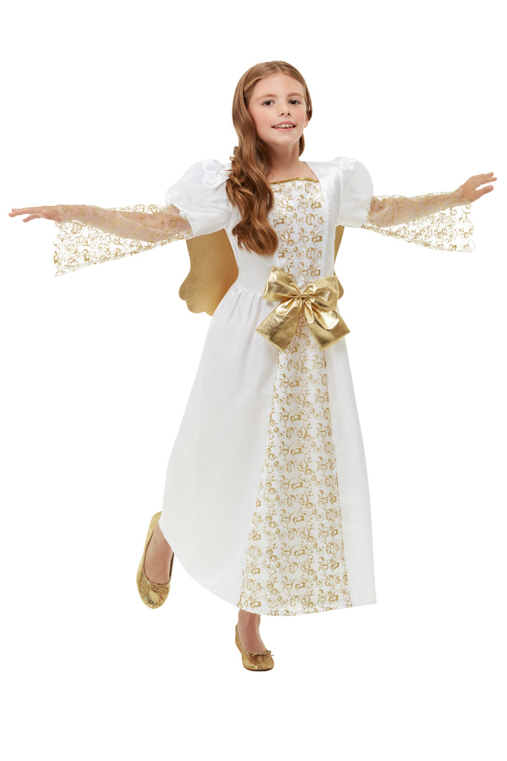 Girls Angel Costume + Halo