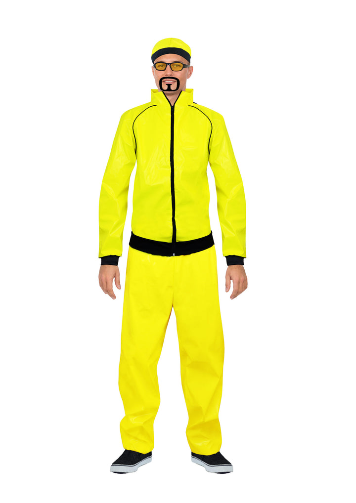 Mens Yellow Rapper 90s Gangster Fancy Dress Costume