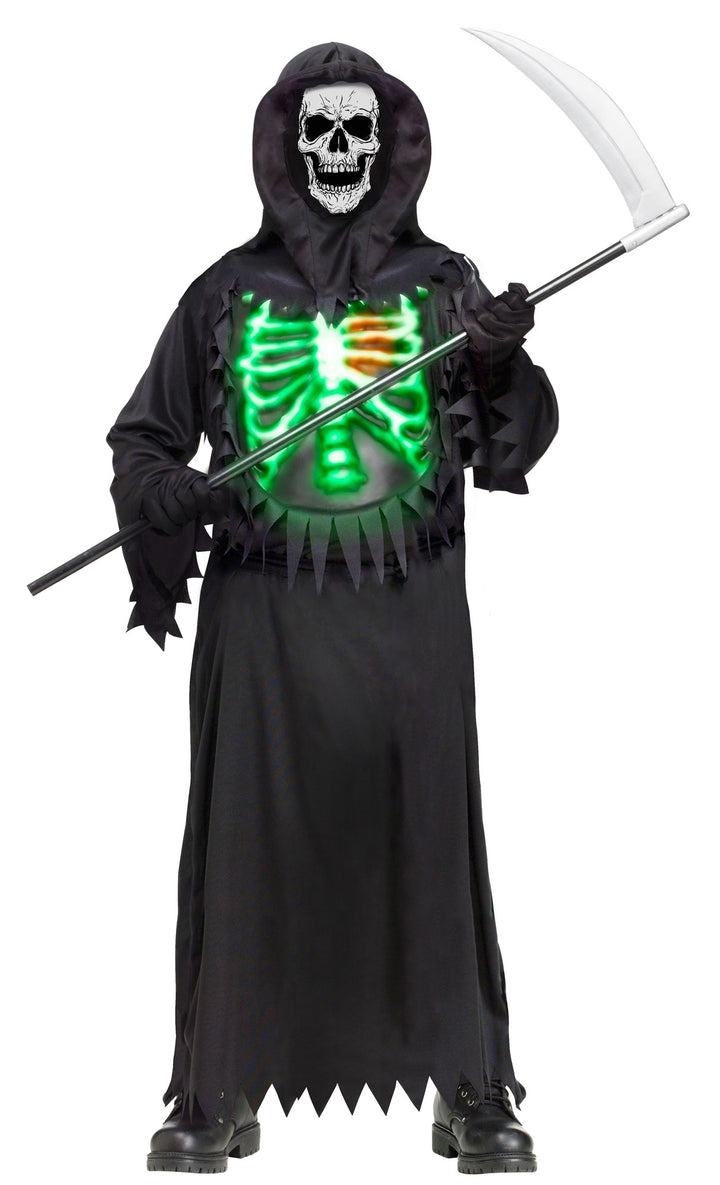 Boys Glow Chest Reaper Costume