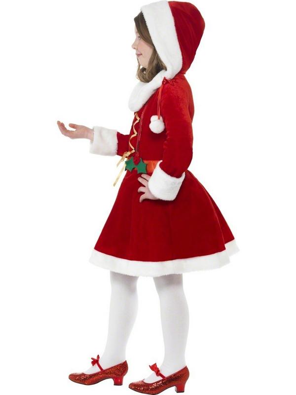Kids Miss Santa Christmas Fancy Dress Costume
