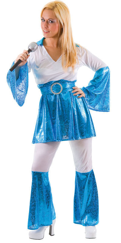Mama Mia Blue 70s Musical Inspired Costume