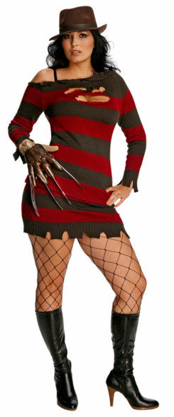 Ms Freddy Krueger Plus Size Halloween Costume