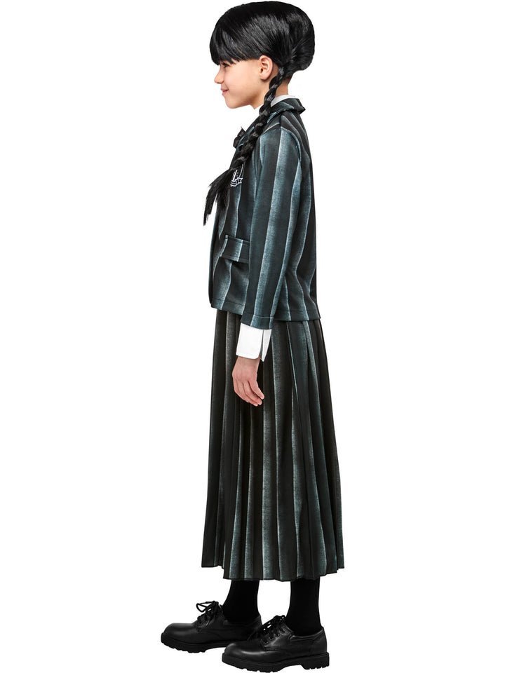 Girls Licensed Wednesday Addams Halloween Costume