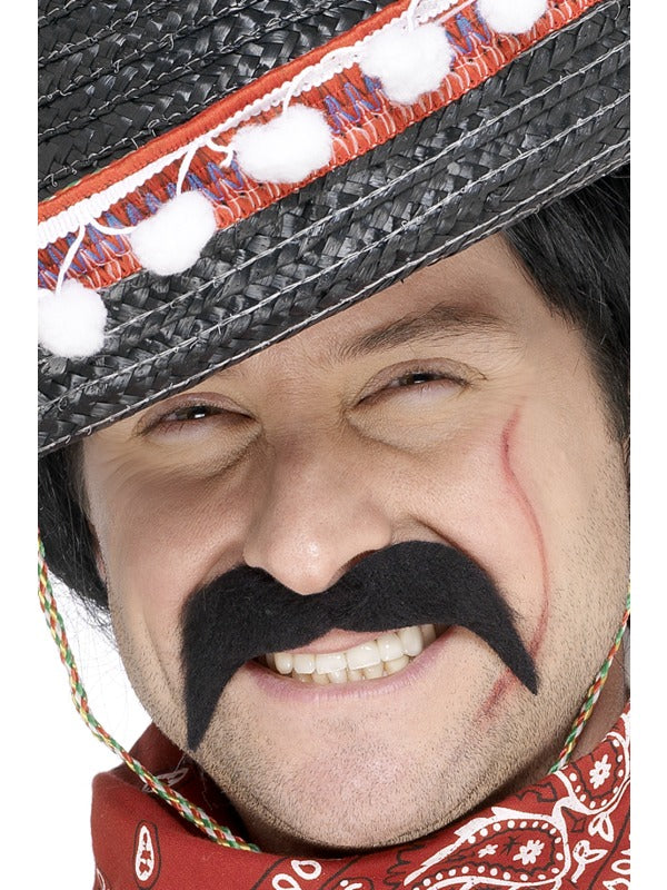 Adults Mexican Bandit Moustache Fancy Dress Accessory