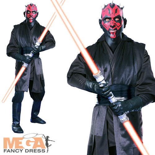 Super Deluxe Star Wars Darth Maul Costume Sci-Fi Fancy Dress
