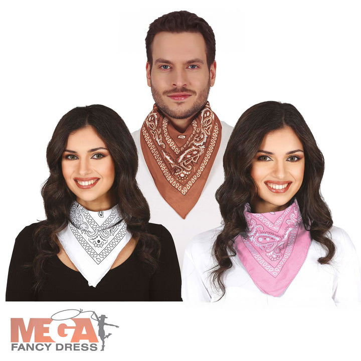 Cowboy Scarf Cowgirl Bandana Costume Accessory