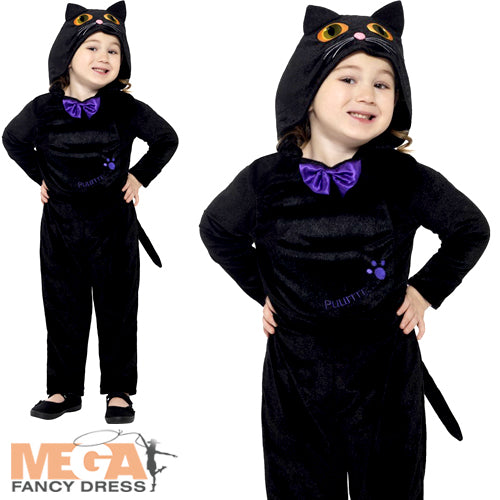 Girls Cat Halloween Animal Kitten Costume