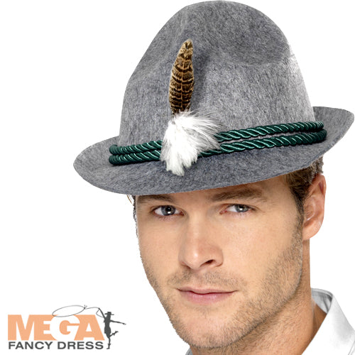 German Trenker Hat with Feather