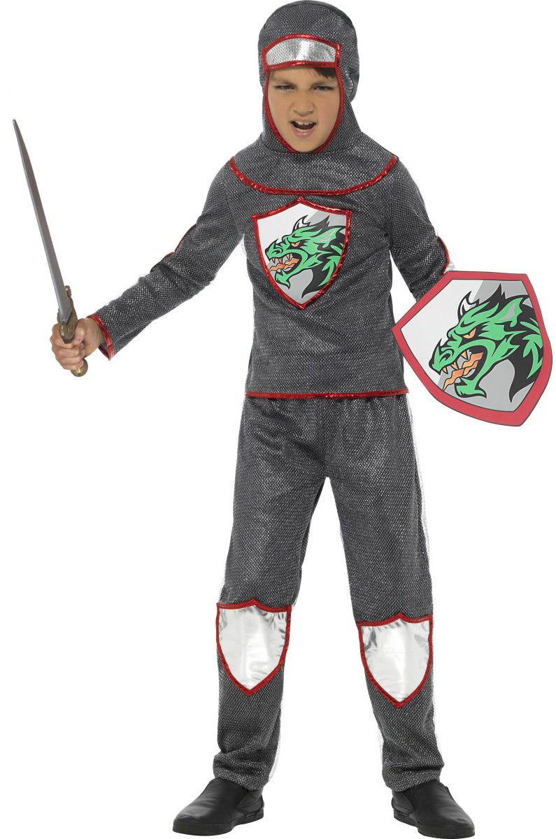 Deluxe Knight Boys Costume Historical Fancy Dress