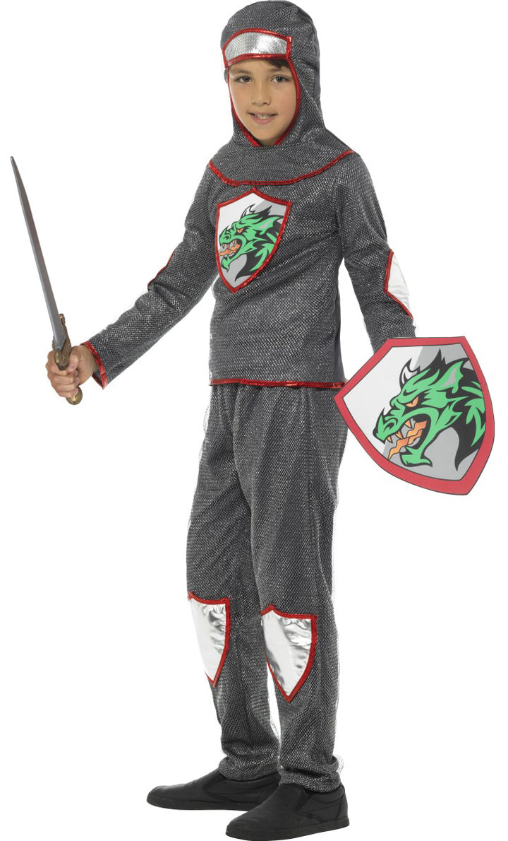 Deluxe Knight Boys Costume Historical Fancy Dress