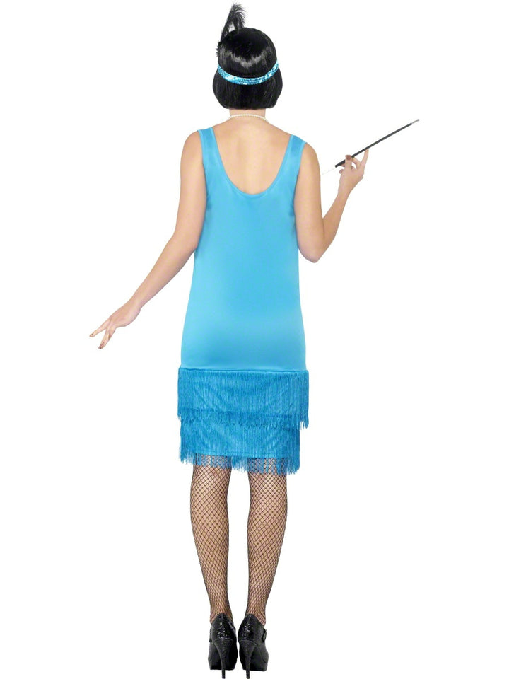 Teal Flirty Flapper Costume 20s Fancy Dress