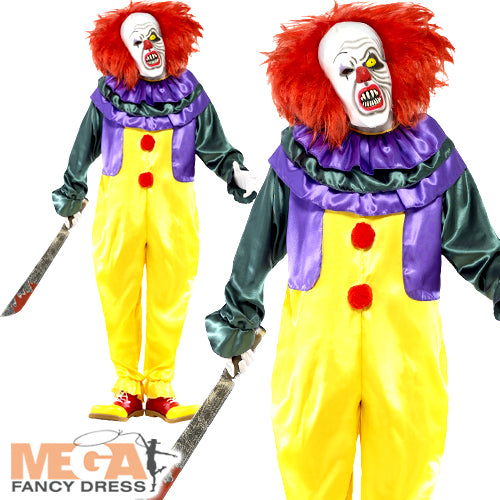 Men's Classic Horror Clown Halloween Costume