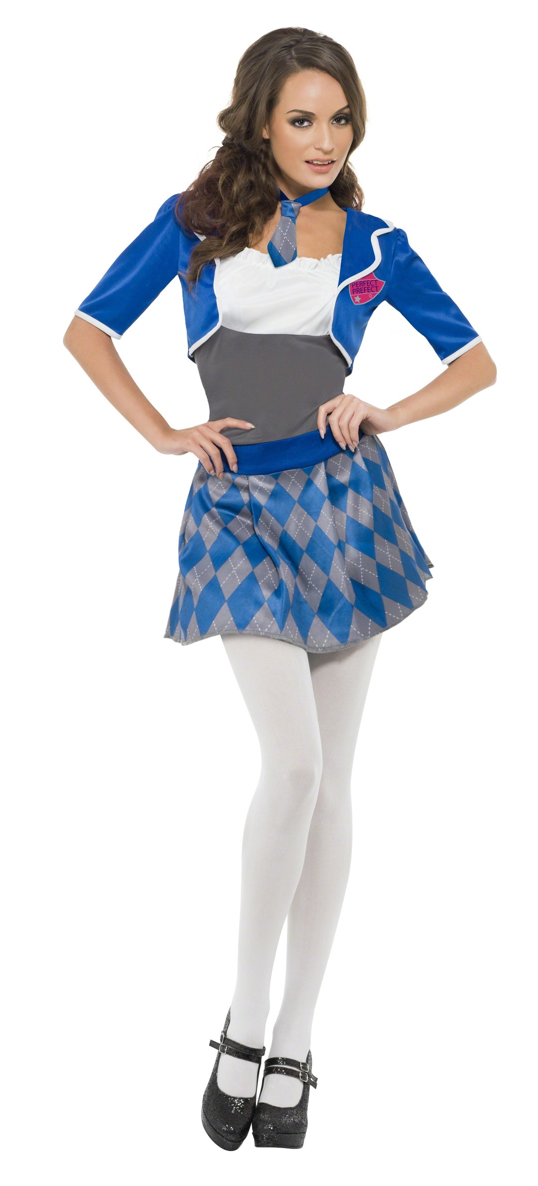 Ladies School Girl Fancy Dress Uniform Costume Outfit