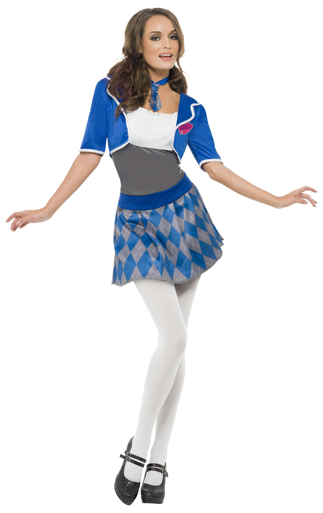Ladies School Girl Fancy Dress Uniform Costume Outfit