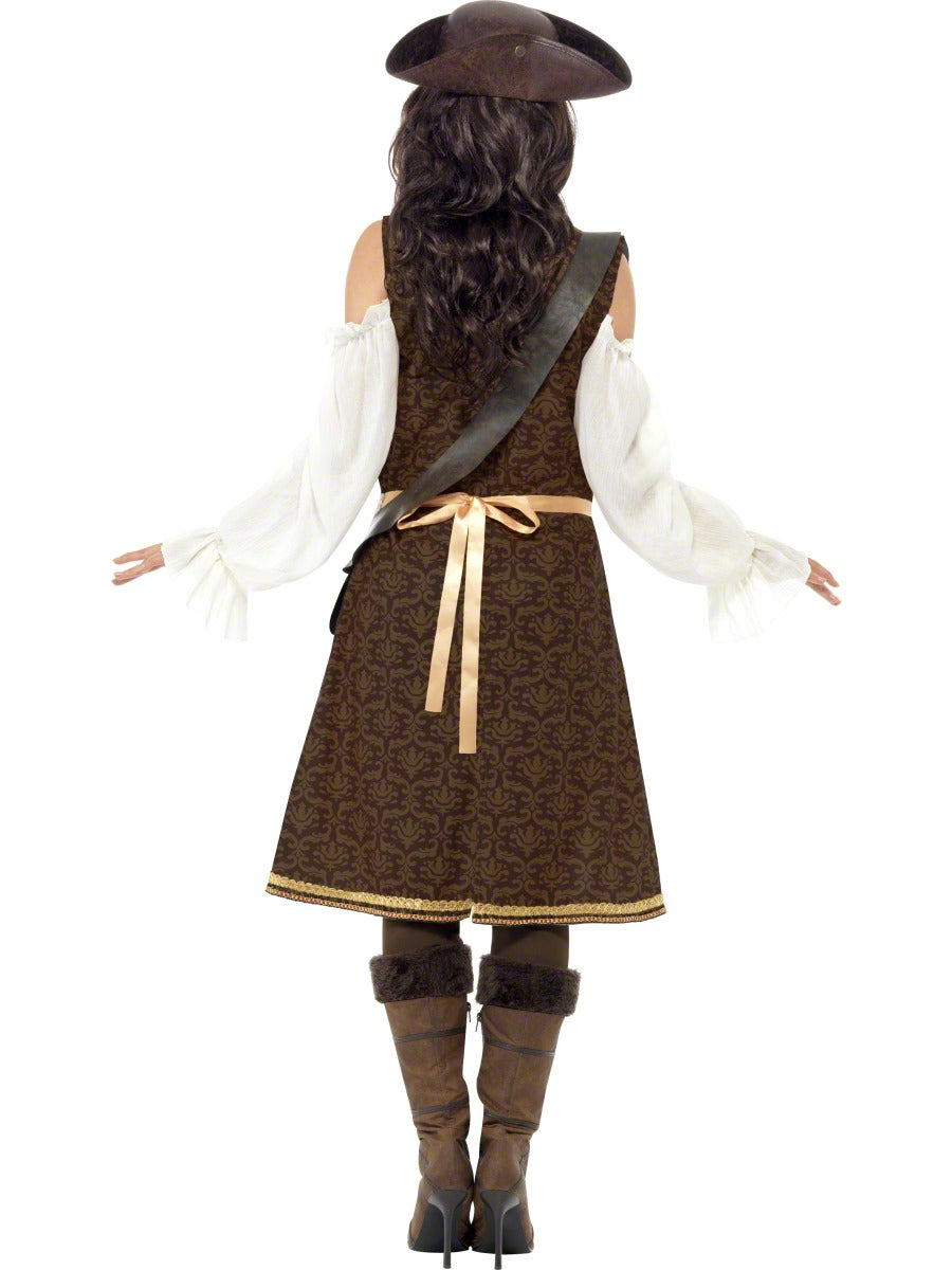 Women's Pirate Wench High Seas Fancy Dress Costume