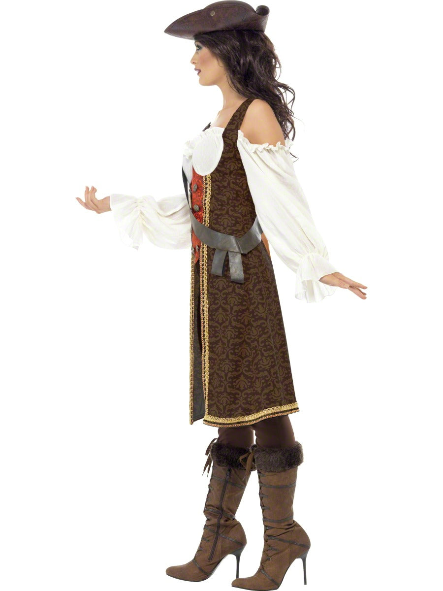 Women's Pirate Wench High Seas Fancy Dress Costume
