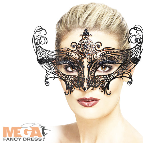 Farfalla Metal Filigree Eyemask Masquerade Accessory