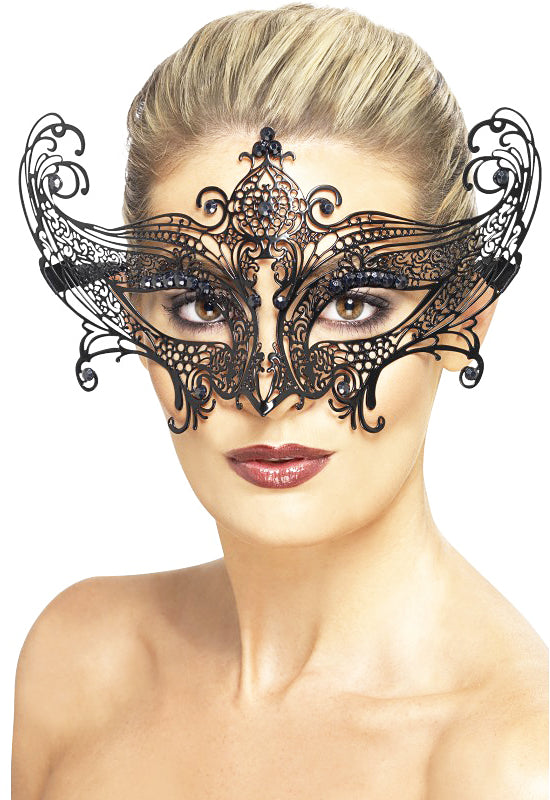 Farfalla Metal Filigree Eyemask Masquerade Accessory