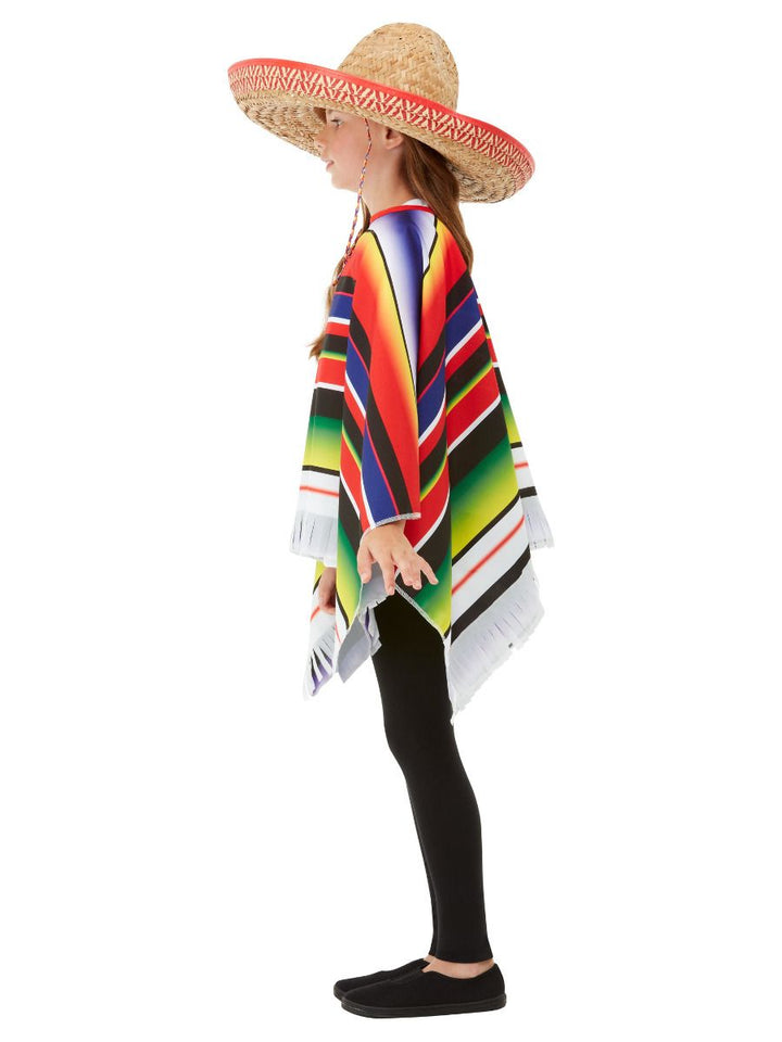 Mexican Poncho Costume for Kids Cultural Outfit